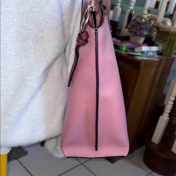 Coach 1573 May Tote Bag shoulder bag pebbled leather Dusty pink/saddle brass - Picture 6 of 17